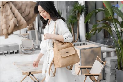 Foto 4 | Mochila Urbana Antirrobo Para Mujer Con Diseño Lisa Capacidad 11l