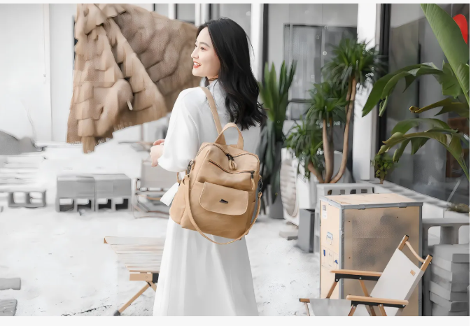 Foto 6 pulgar | Mochila Urbana Antirrobo Para Mujer Con Diseño Lisa Capacidad 11l