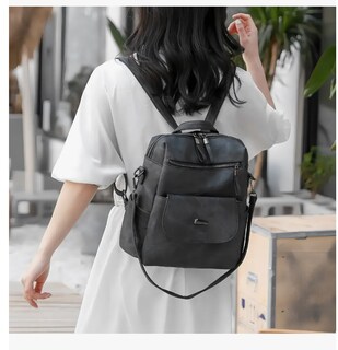Foto 4 | Mochila Urbana Antirrobo Para Mujer Con Diseño Lisa Capacidad 11l