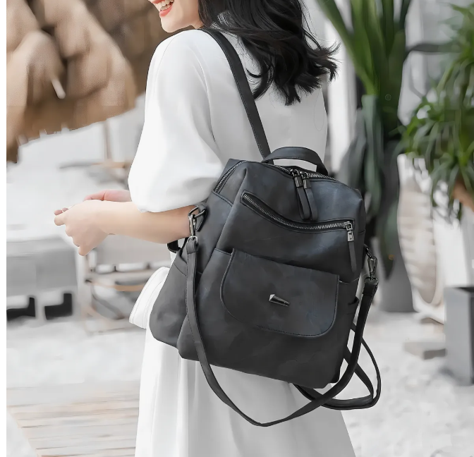 Foto 6 pulgar | Mochila Urbana Antirrobo Para Mujer Con Diseño Lisa Capacidad 11l