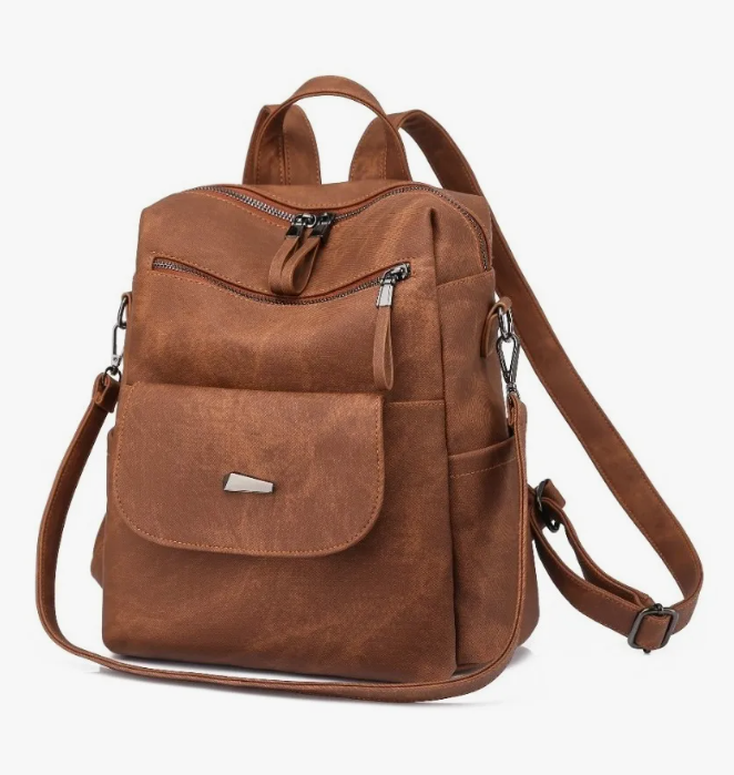 Foto 2 | Mochila Urbana Antirrobo Para Mujer Con Diseño Lisa Capacidad 11l