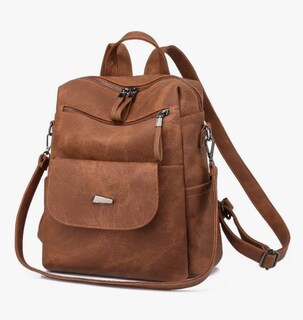 Foto 2 | Mochila Urbana Antirrobo Para Mujer Con Diseño Lisa Capacidad 11l