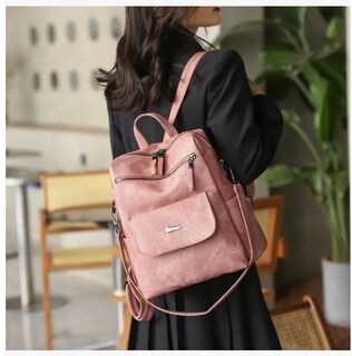 Foto 5 | Mochila Urbana Antirrobo Para Mujer Con Diseño Lisa Capacidad 11l