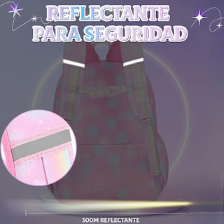 Foto 4 | Xtellar Mochila Escolar Viaje Para Niñas De Primaria Secundaria, Mochila Backpack Espaciosa