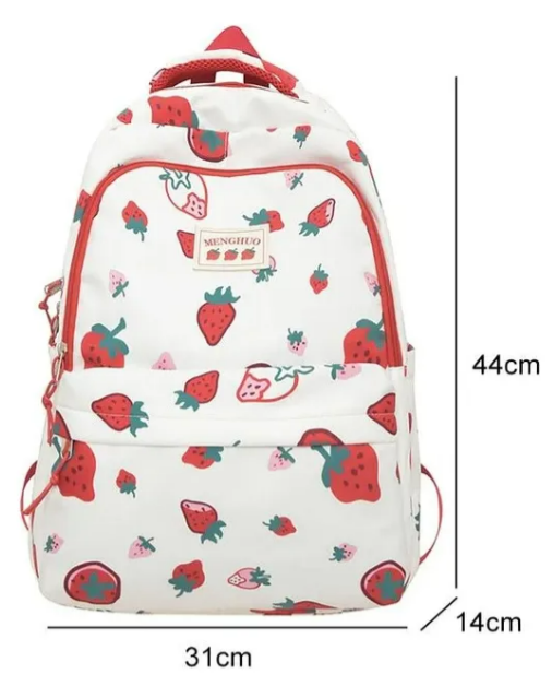 Foto 2 | Mochila Xtellar De Gran Capacidad Con Estampado De Fresas