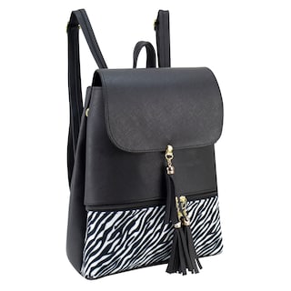 Foto 2 | Mochila Para Dama Negro Cebra Sintetico Cony Nueva Imagen