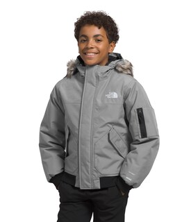 Foto 1 | Chaqueta The North Face Gotham Tnf Para Niños, Color Gris Jaspeado, Tamaño Mediano - Venta Internacional.