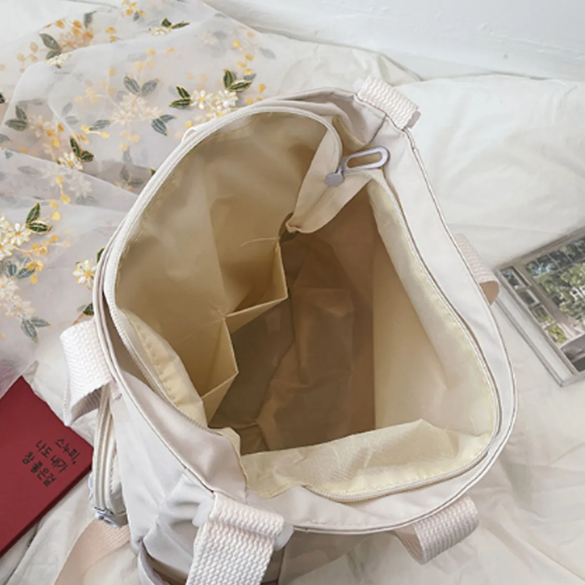 Foto 5 | Bolso Lab.g Multifuncional De Lona De Gran Capacidad Blanco