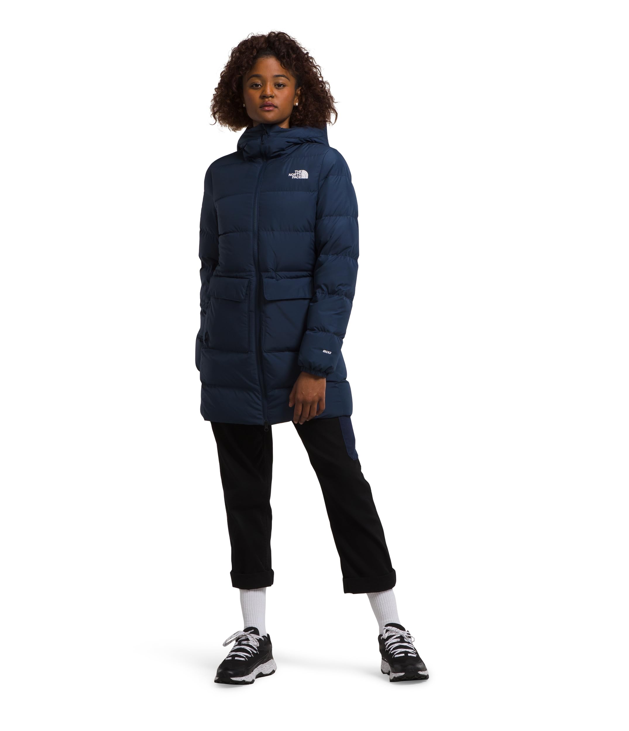 Foto 2 pulgar | Parka The North Face Insulated Gotham Para Mujer - Azul Marino - Venta Internacional.