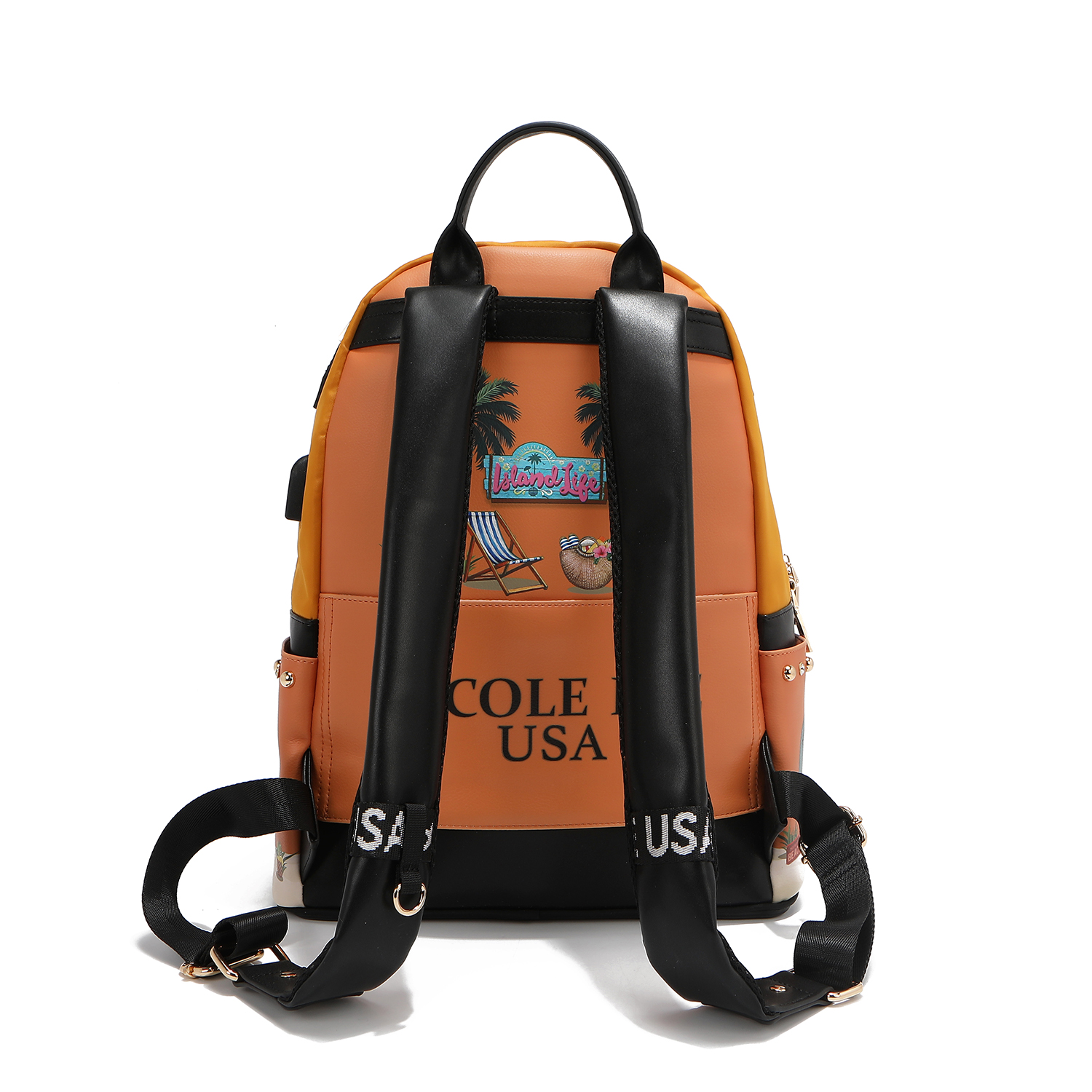 Foto 4 pulgar | Mochila Marca Nicole Lee Con Bolsita Extra Sun & Sand