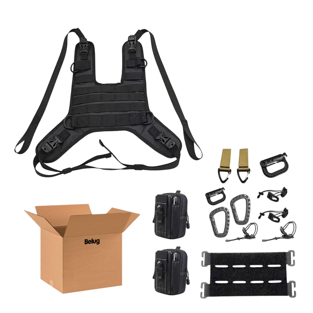 Foto 1 | Chaleco Belug Tanque De Motocicleta Con Varios Accesorios Negro