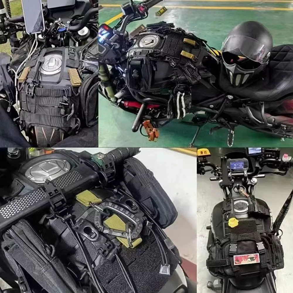Foto 3 pulgar | Chaleco Belug Tanque De Motocicleta Con Varios Accesorios Negro