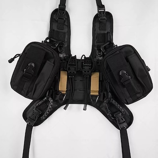 Foto 3 | Chaleco Belug Tanque De Motocicleta Con Varios Accesorios Negro