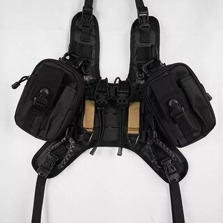 Foto 3 | Chaleco Belug Tanque De Motocicleta Con Varios Accesorios Negro