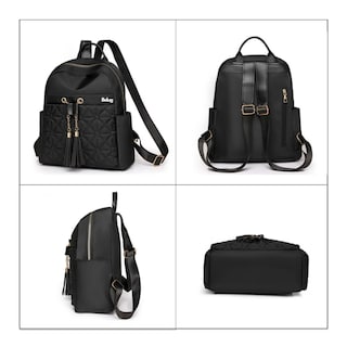 Foto 2 | Mochila Para Mujer Belug, Bolso Antirrobo Impermeable Negro