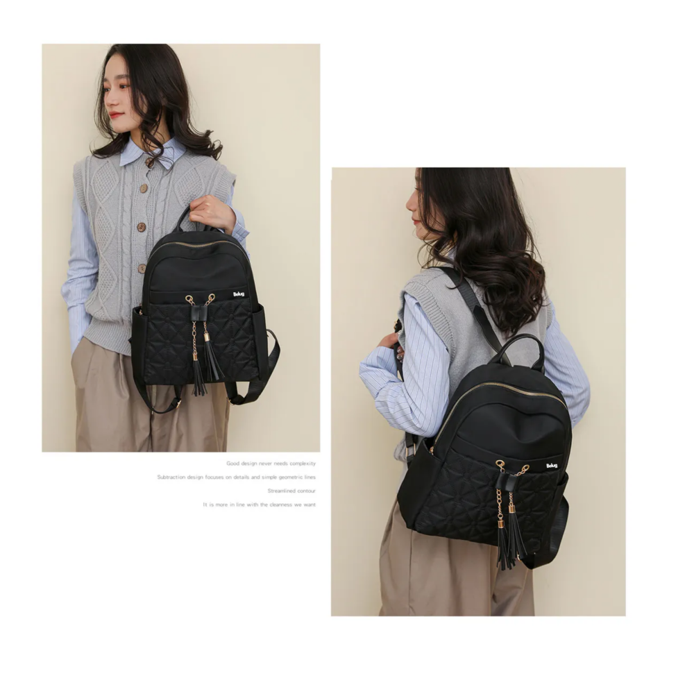 Foto 6 pulgar | Mochila Para Mujer Belug, Bolso Antirrobo Impermeable Negro