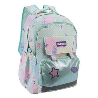 Foto 2 | Mochila Unisex Verde Algodón Arcoiris Sintetico Meilin Nueva Imagen
