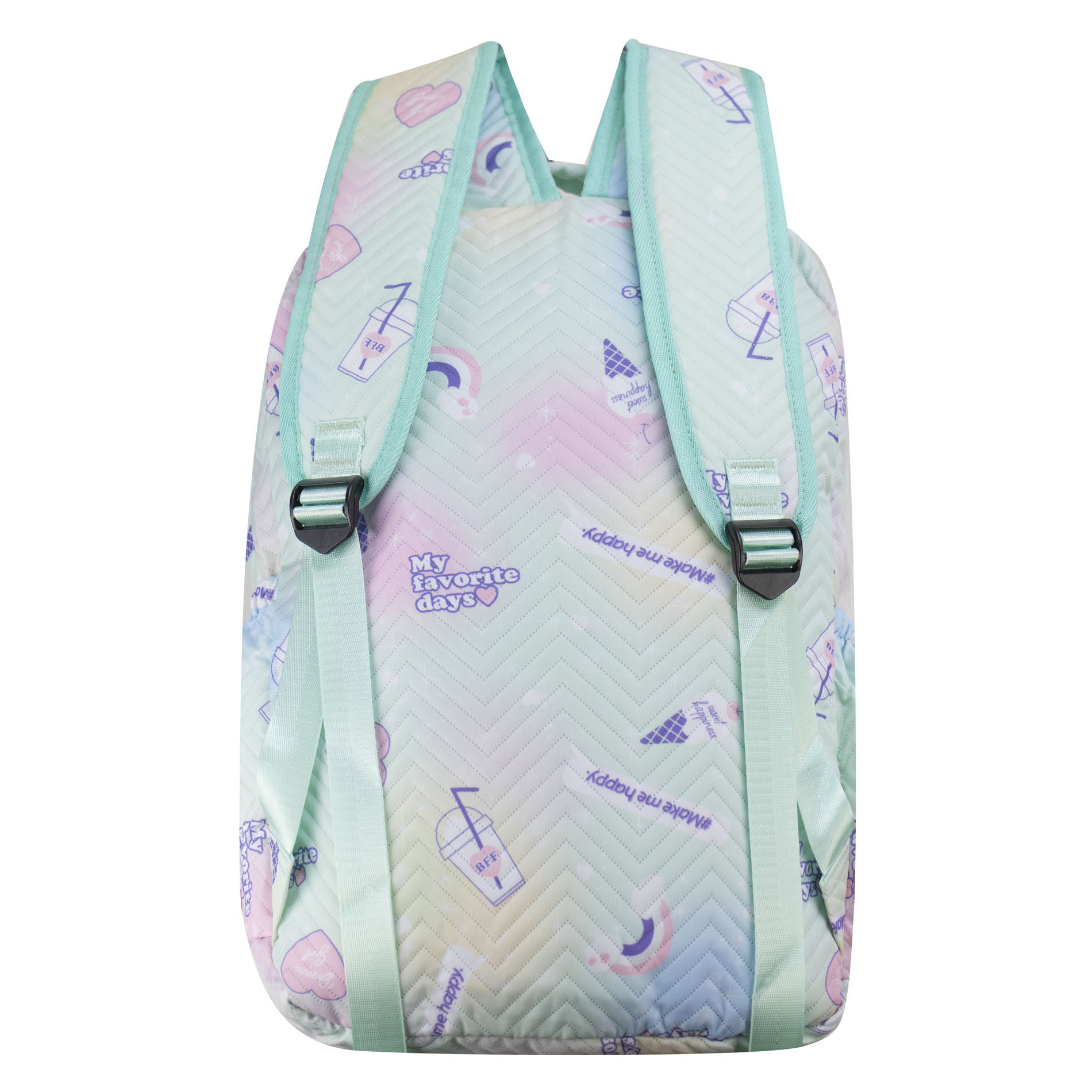 Foto 4 pulgar | Mochila Unisex Verde  Algodón Arcoiris Sintetico Meilin Nueva Imagen