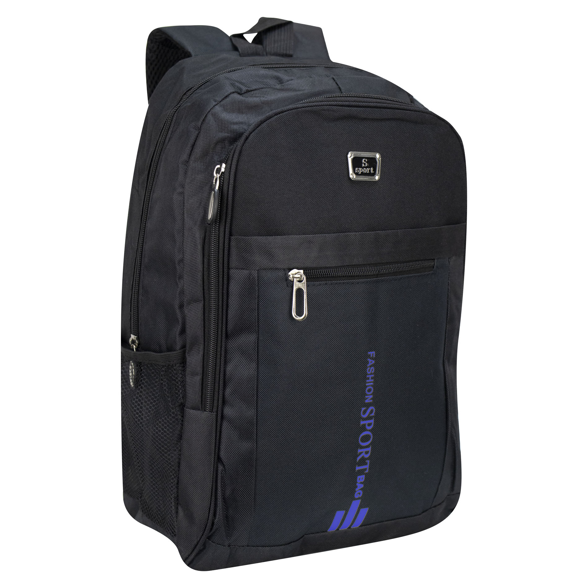 Foto 2 | Mochila Unisex Negro Poliester Azul Sintetico Ginza Nueva Imagen