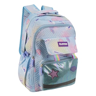 Foto 2 | Mochila Unisex Azul Cielo Algodón Arcoiris Sintetico Meilin Nueva Imagen
