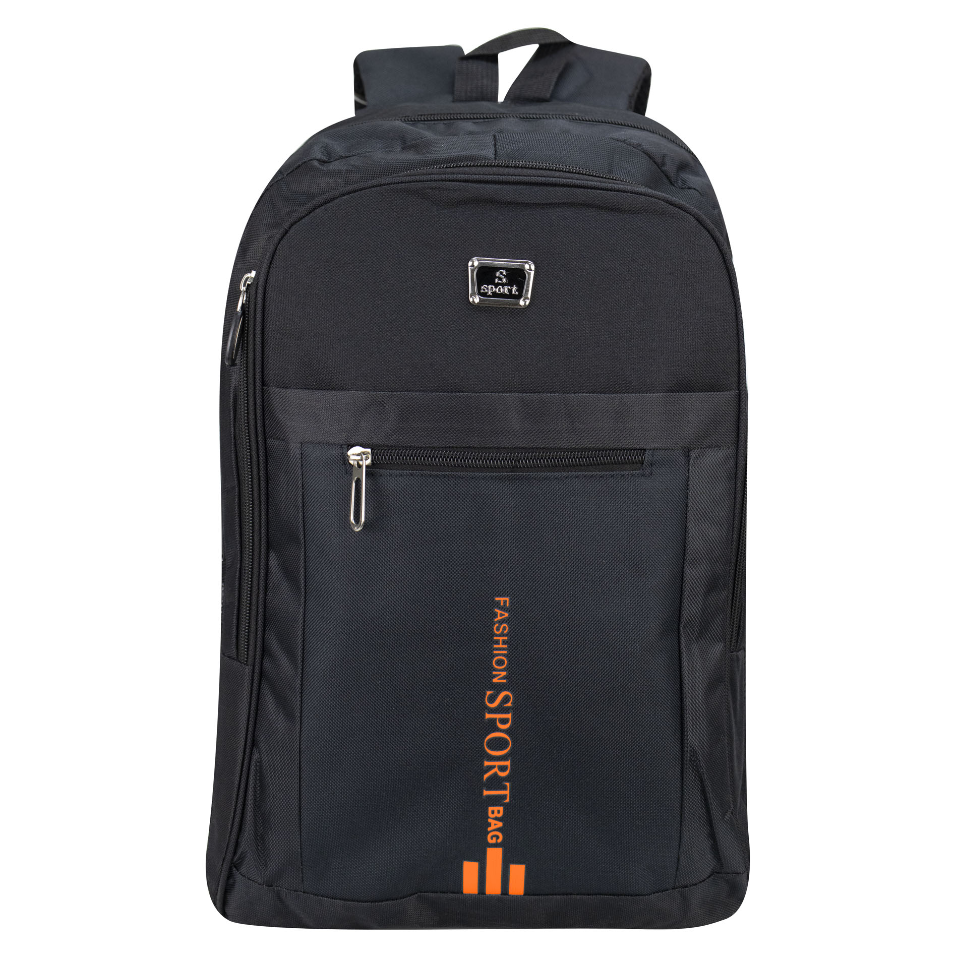 Foto 2 pulgar | Mochila Unisex Negro Poliester Naranja Sintetico Ginza Nueva Imagen