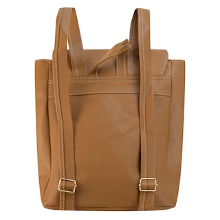 Foto 3 | Mochila Para Dama Camel Dapra Durazno Rompompe Sintetico Africa Nueva Imagen