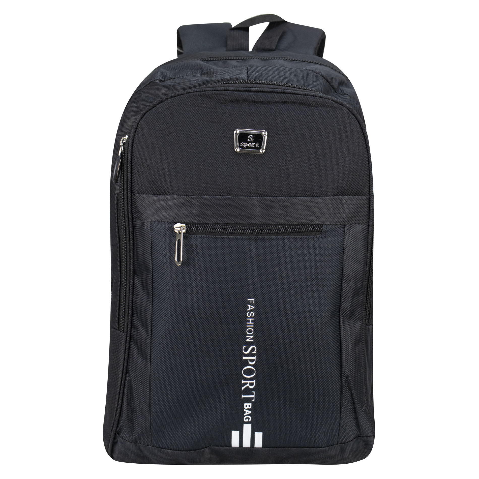 Mochila Unisex Negro Poliester Blanco Sintetico Ginza Nueva Imagen