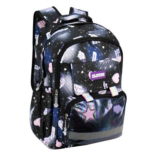 Foto 2 | Mochila Unisex Negro Algodón Arcoiris Sintetico Meilin Nueva Imagen