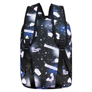 Foto 3 | Mochila Unisex Negro Algodón Arcoiris Sintetico Meilin Nueva Imagen