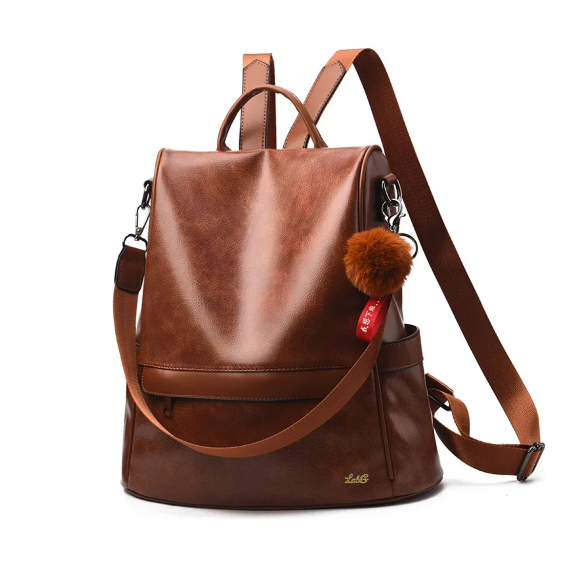 ''mochila Mujer Moda Impermeable Antirrobo Bolsa Para Mujer Lab.g Marrón