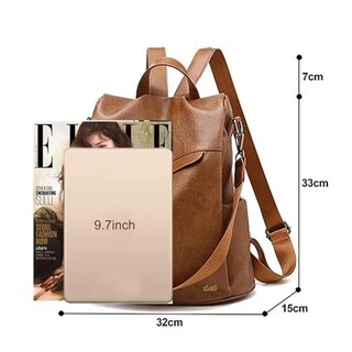 Foto 2 | ''mochila Mujer Moda Impermeable Antirrobo Bolsa Para Mujer Lab.g Marrón