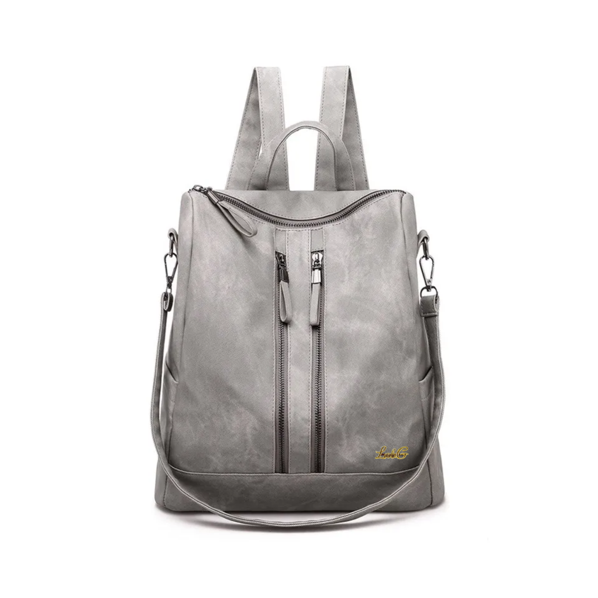 Foto 2 pulgar | Mochila Bolsa Escolar Estudiante Moda Bolsillo Hombro Casual Lab.g Gris