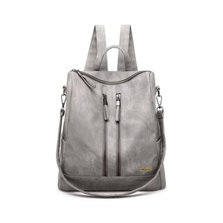 Foto 1 | Mochila Bolsa Escolar Estudiante Moda Bolsillo Hombro Casual Lab.g Gris