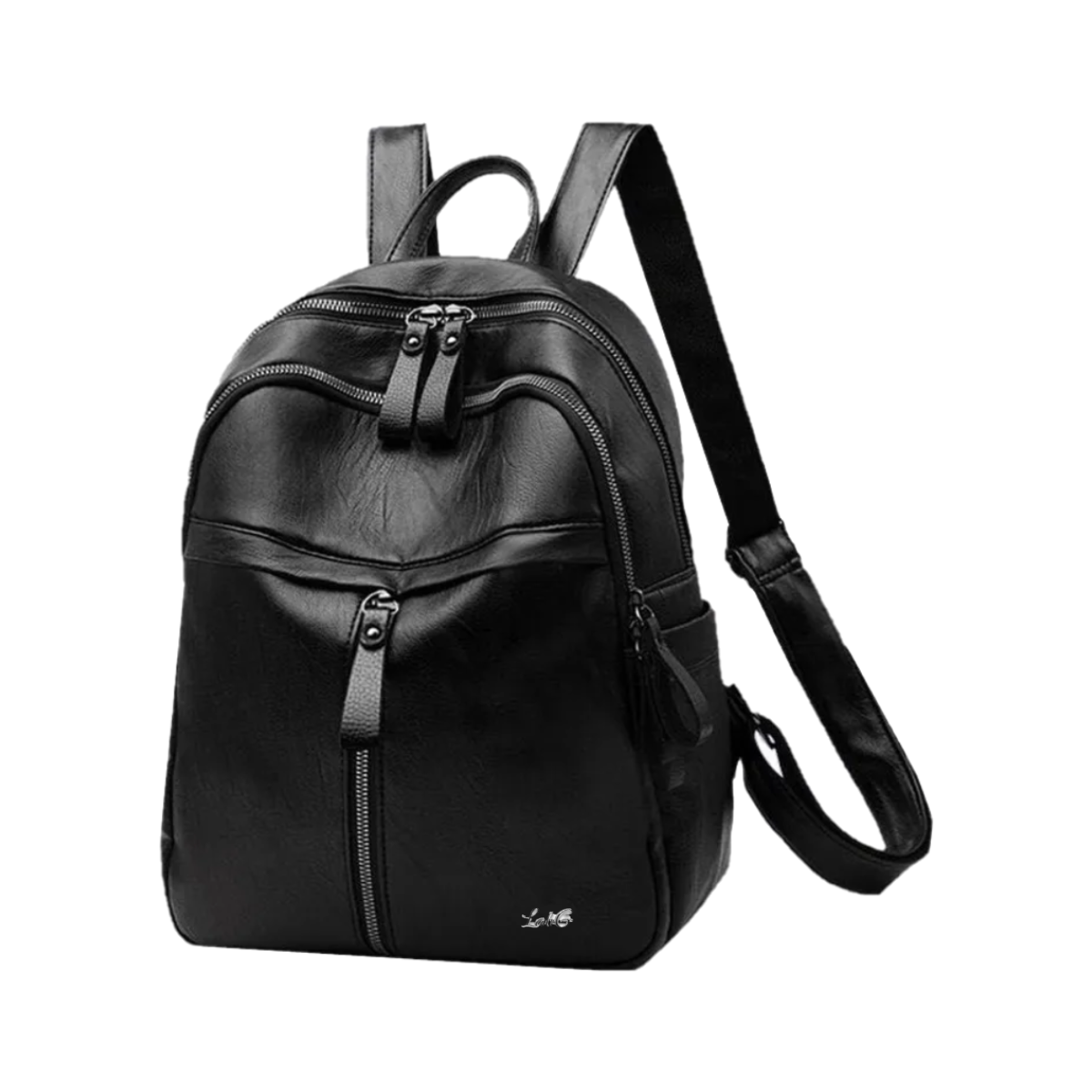 Foto 1 | Mochila Mujer Moda Mochila De Viaje De Cuero Para Mujer Lab.g Negro