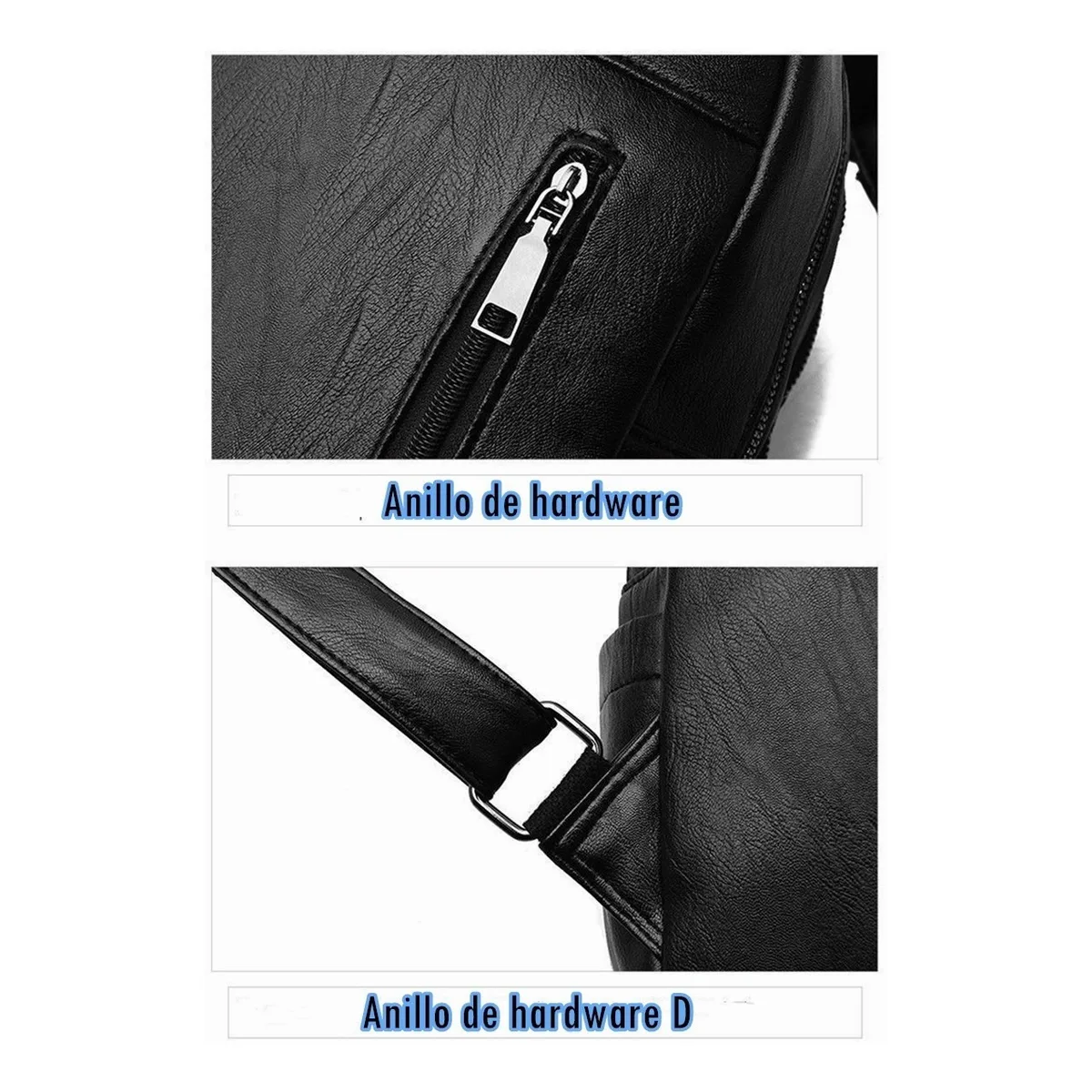 Foto 5 pulgar | Mochila Mujer Moda Mochila De Viaje De Cuero Para Mujer Lab.g Negro