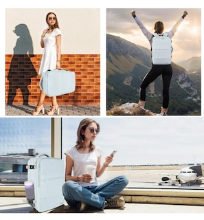Foto 2 | Mochila Xtellar Para Mujer De Viaje Y Laptop Hasta 15.6 Pulgadas, Antirrobos E Impermeable, Apta Para Viaje En Avión