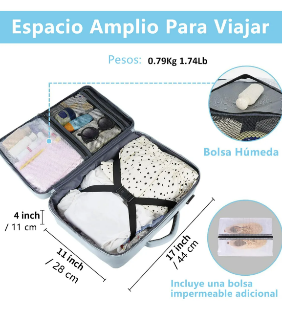 Foto 5 pulgar | Mochila Xtellar Para Mujer De Viaje Y Laptop Hasta 15.6 Pulgadas, Antirrobos E Impermeable, Apta Para Viaje En Avión