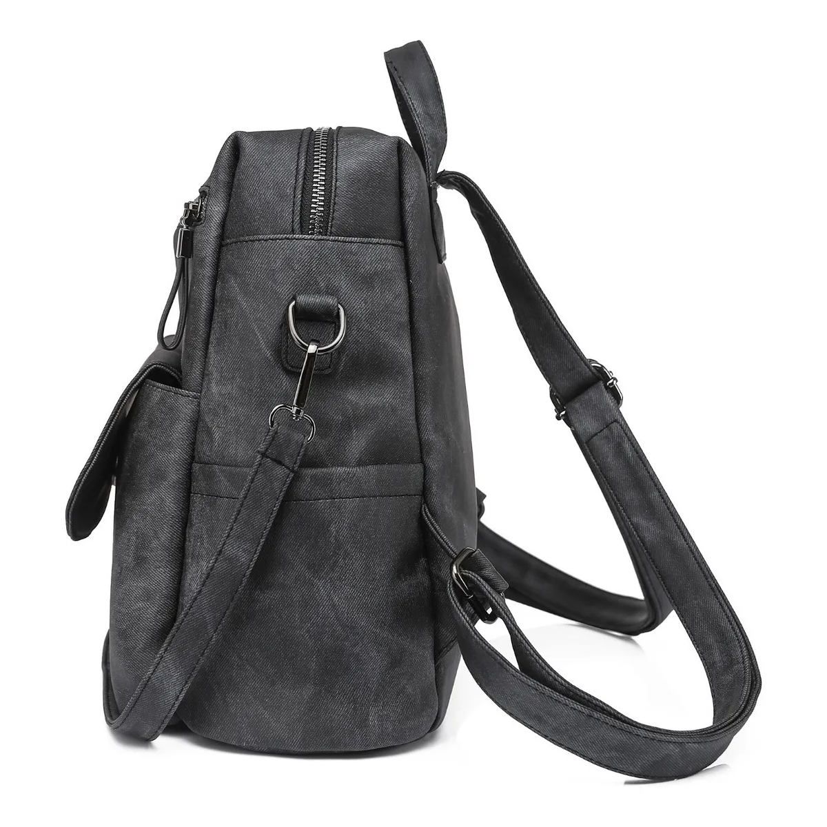 Foto 3 pulgar | ''mochila Multiuso Los Misterios Mochila Moda Lmb10002 Color Negro Diseño Liso 11l Lab.g Negra ''