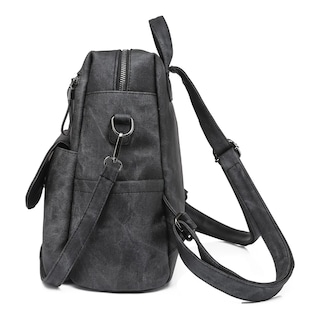Foto 2 | ''mochila Multiuso Los Misterios Mochila Moda Lmb10002 Color Negro Diseño Liso 11l Lab.g Negra ''