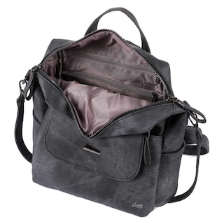 Foto 5 | ''mochila Multiuso Los Misterios Mochila Moda Lmb10002 Color Negro Diseño Liso 11l Lab.g Negra ''