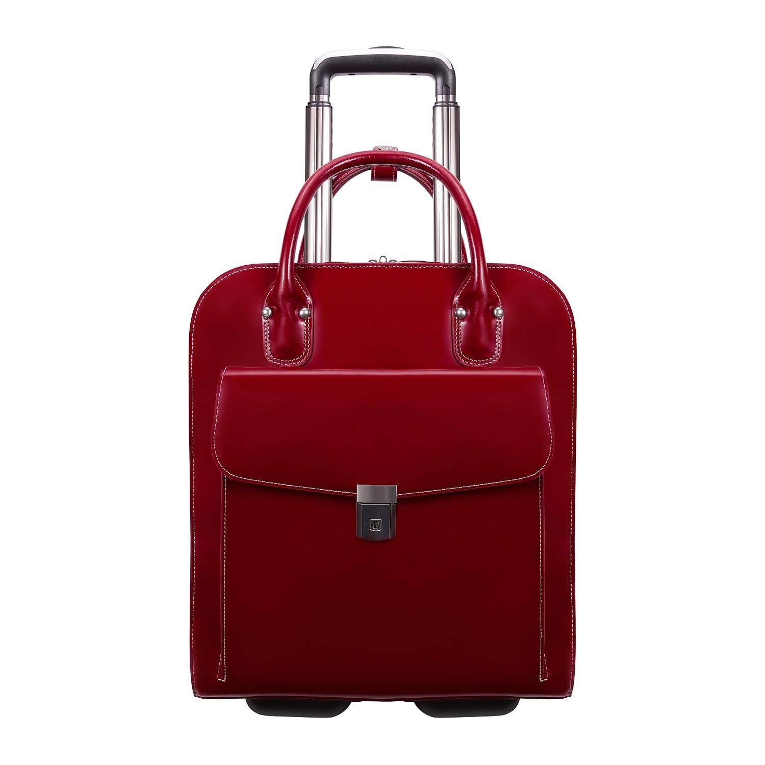 Foto 4 pulgar | Maletín Mcklein Uptown 15 De Piel Vertical Con Ruedas Rojo - Venta Internacional.