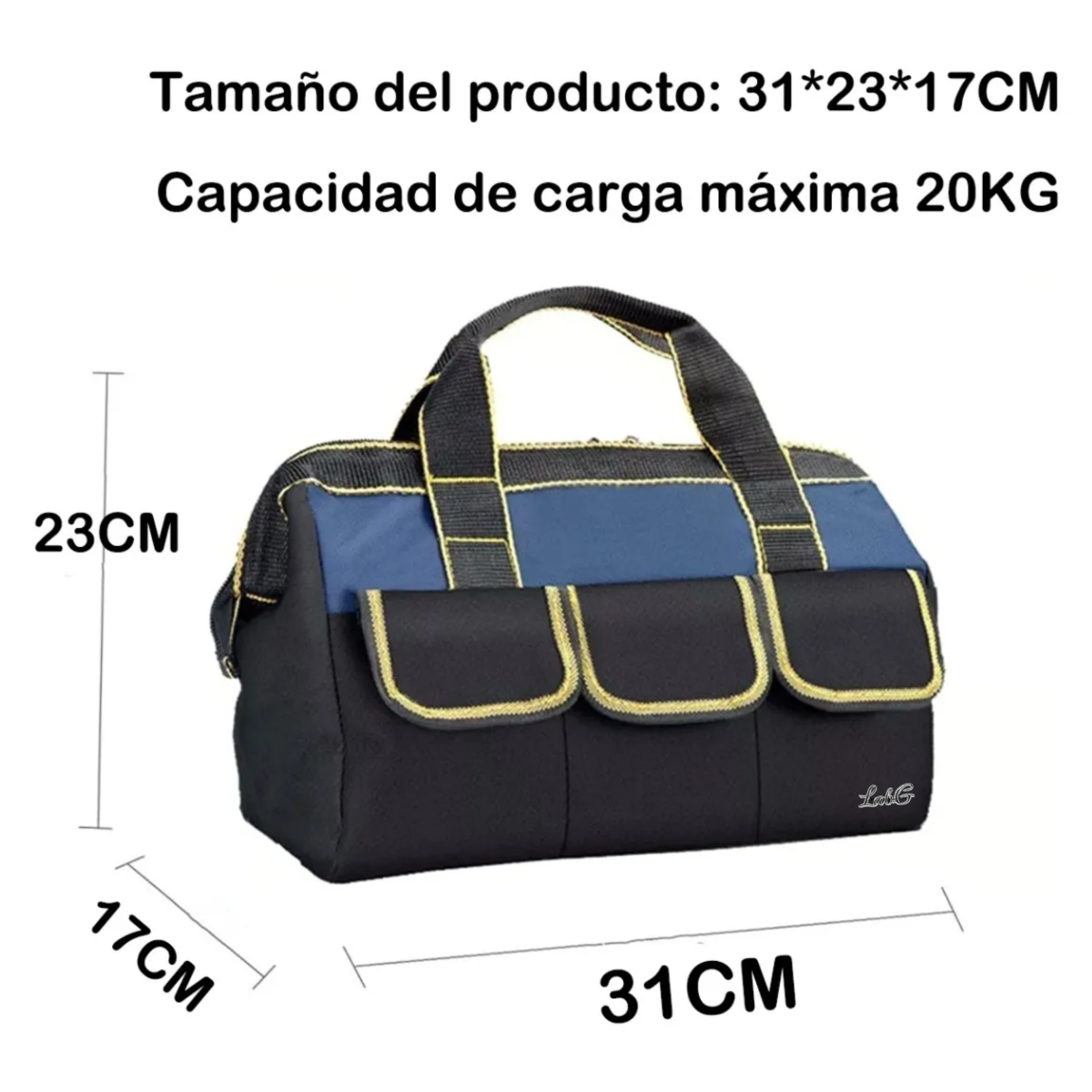 Foto 5 pulgar | Mochila Para Herramientas Con Base De Plastico Lab.g Negro