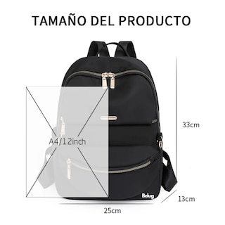 Foto 2 | Mochila Multifuncional Para Mujer Belug, Negro