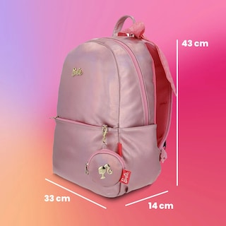Foto 3 | Mochila Casual Barbie Rosa Brillante Cute Moñito Reforzada