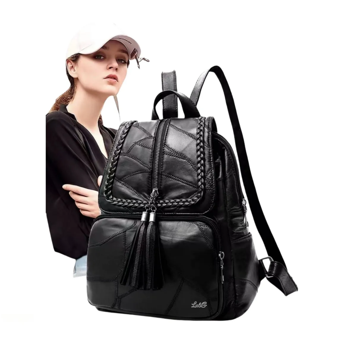 Foto 5 pulgar | Mochila Escolar Genérica Backpack 30l Lab.g Color Negro