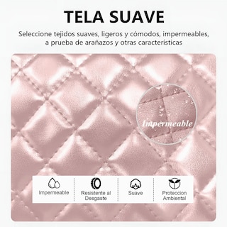 Foto 5 | Mochilas Damas Bolsas De Cuero Versátil Conjunto 3 Pack Lab.g Rosa