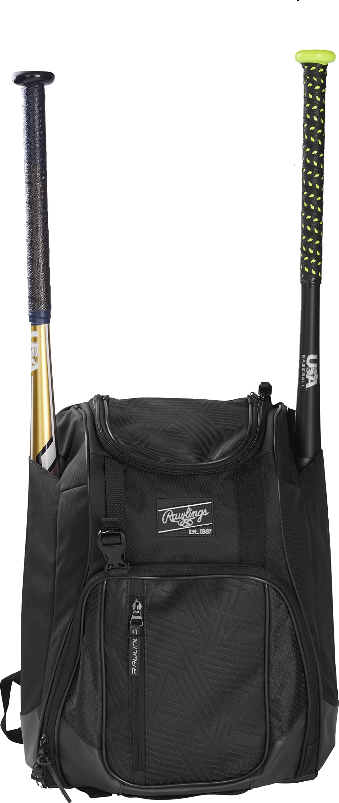 Mochila Rawlings Chaos Series Para Béisbol Juvenil Negra - Venta Internacional.