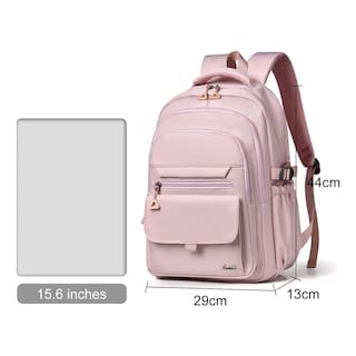 Foto 5 | Mochila Escolar Viaje Casual Unisex Gran Capacidad Con Multi Bolsillos Mochila Lab.g Rosa