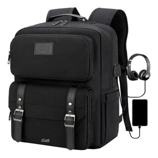 Foto 1 | Mochila Antirrobo Mochila Para Portátil Para Mujer Lab.g Negro
