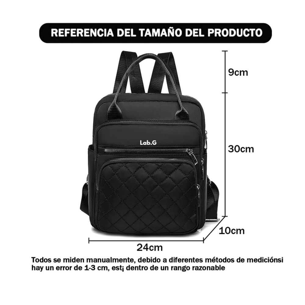 Foto 2 | Mochila Impermeable Para Mujer Lab.g,  Negro
